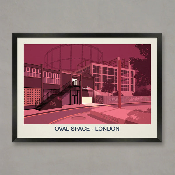 Oval Space Print | London Nightclub Art Poster