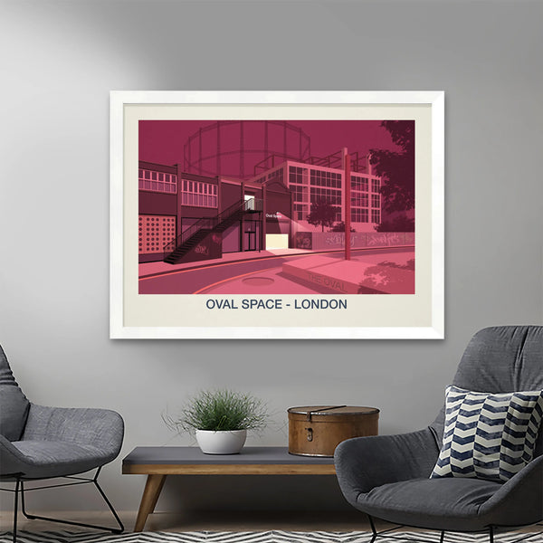 Oval Space Print | London Nightclub Art Poster