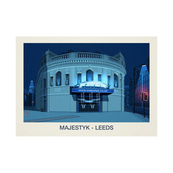 The Majestyk Venue Poster | Leeds Venue Art Print Steve Ash illustration