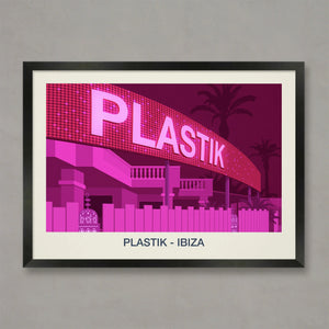 PLASTIK NIGHTCLUB POSTER Steve Ash illustration