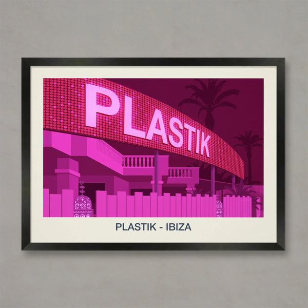 PLASTIK NIGHTCLUB POSTER Steve Ash illustration