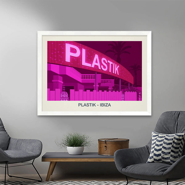 PLASTIK NIGHTCLUB POSTER Steve Ash illustration