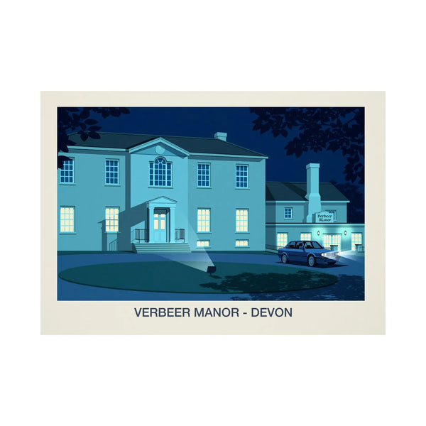 VERBEER MANOR VENUE POSTER Steve Ash illustration