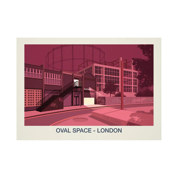 Oval Space Print | London Nightclub Art Poster