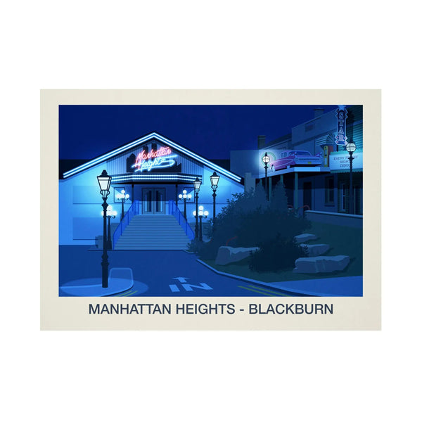 Manhattan Heights Poster Steve Ash illustration