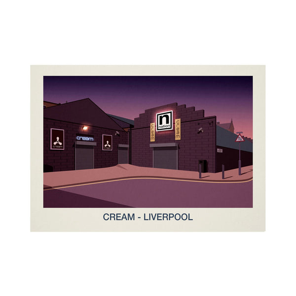CREAM NIGHTCLUB POSTER Steve Ash illustration