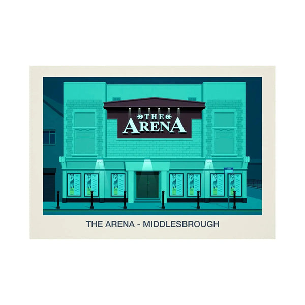 THE ARENA NIGHTCLUB POSTER Steve Ash illustration