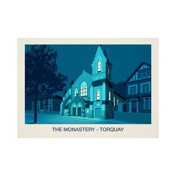 THE MONASTERY NIGHTCLUB POSTER Steve Ash illustration