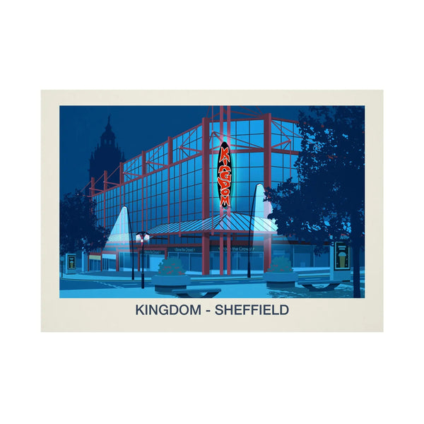 Kingdom nightclub poster | Sheffield Nightclub Poster & Iconic Yorkshire Clubbing Print
