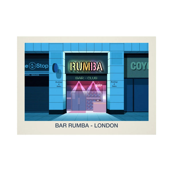 Bar Rumba London Nightclub Poster | London Nightclub Print