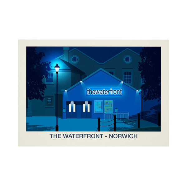 The Waterfront Venue Poster Steve Ash illustration