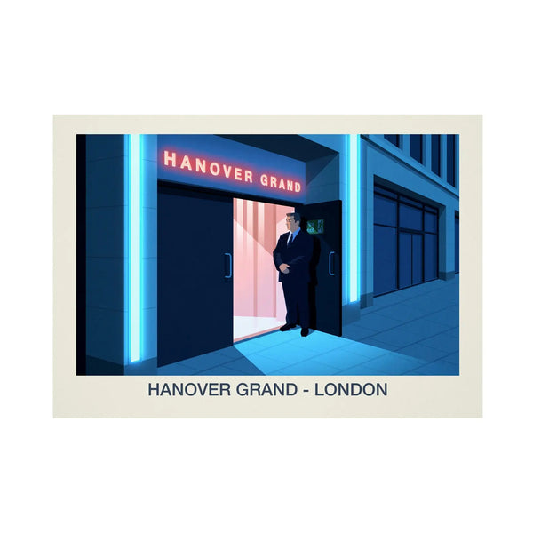 Hanover Grand Nightclub Poster Steve Ash illustration
