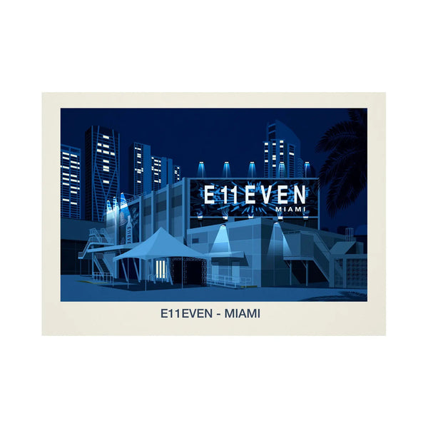 E11even Nightclub  Poster Steve Ash illustration