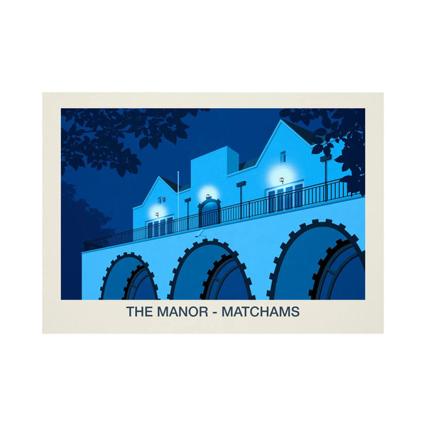 THE MANOR NIGHTCLUB POSTER Steve Ash illustration