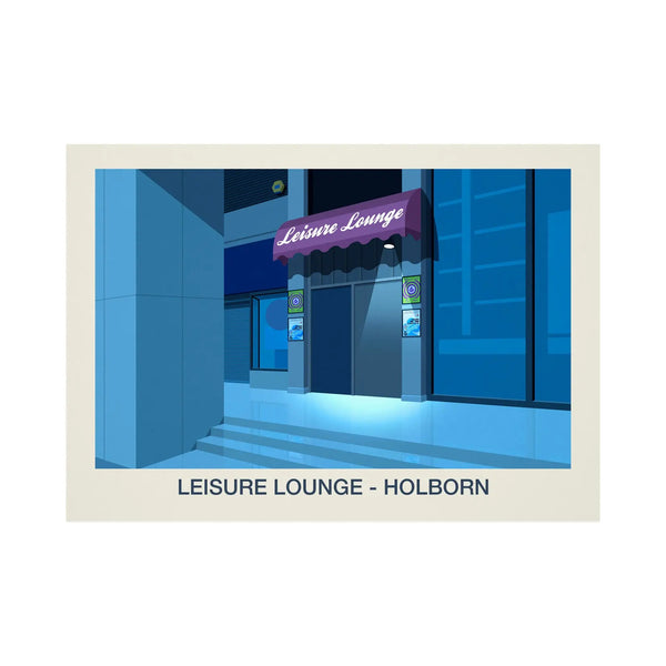 THE LEISURE LOUNGE NIGHTCLUB POSTER Steve Ash illustration