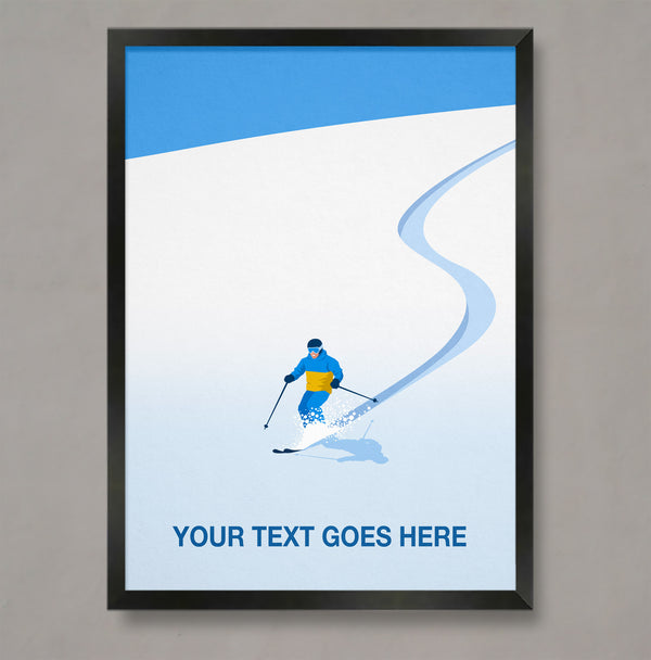 Personalised Skiing Poster