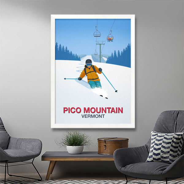 Affiche de ski de Squaw Valley