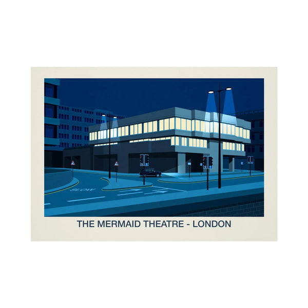 THE MERMAID THEATRE VENUE POSTER Steve Ash illustration