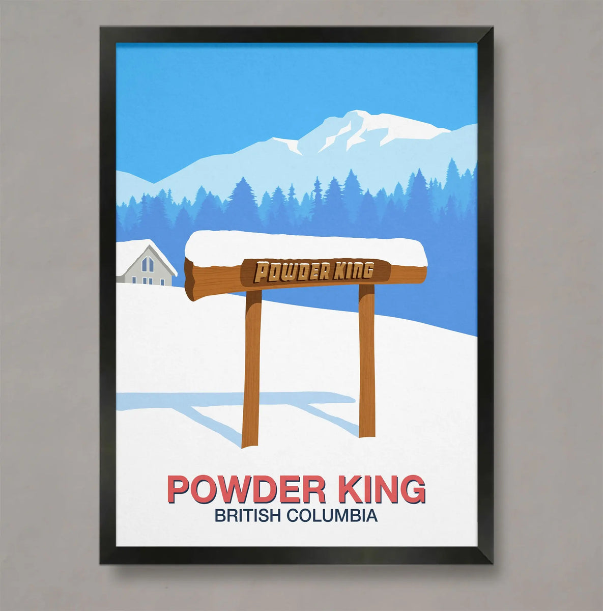 Powder King ski poster Ski Poster & Art Prints Shop Online Steve