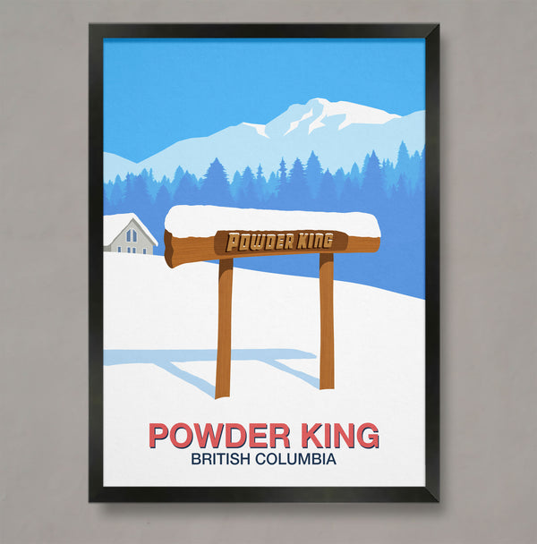 Powder King ski poster