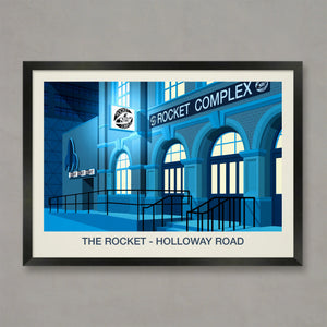 THE ROCKET NIGHTCLUB POSTER - Ski Poster & Art Prints - Shop Online | Steve Ash Illustration