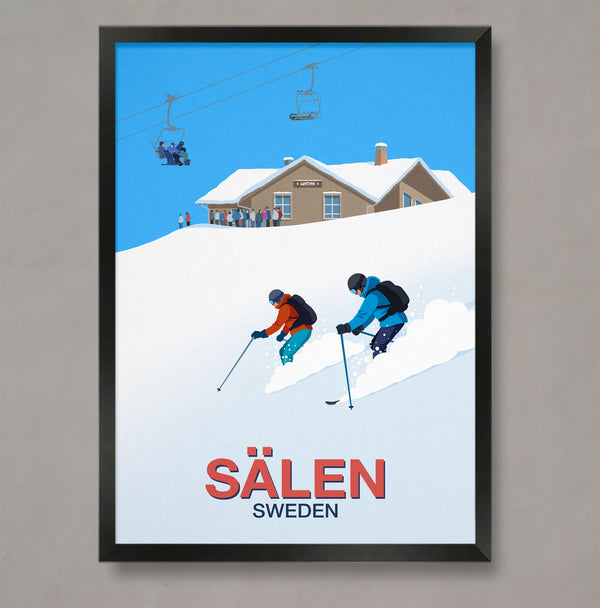 Salen ski resort poster