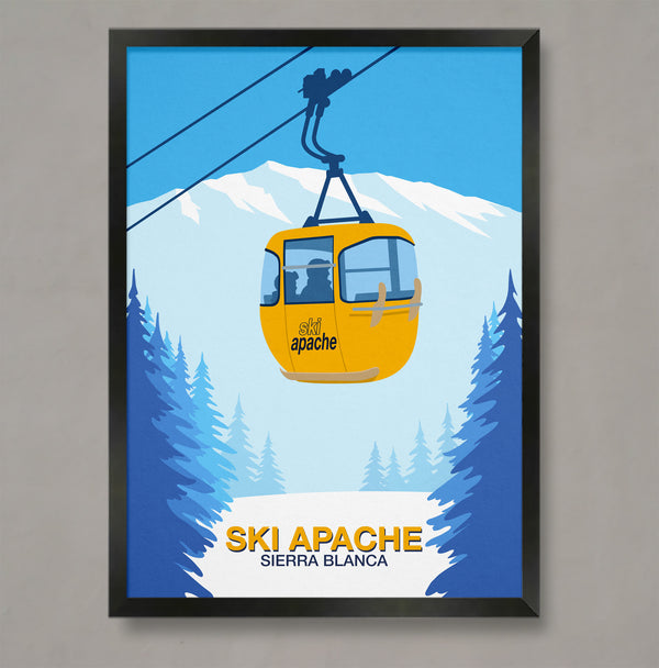 Ski Apache resort poster