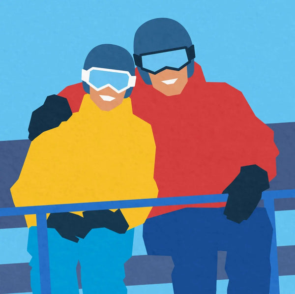 Personalised Snowboard Lovers Poster - Ski Poster & Art Prints - Shop Online | Steve Ash Illustration