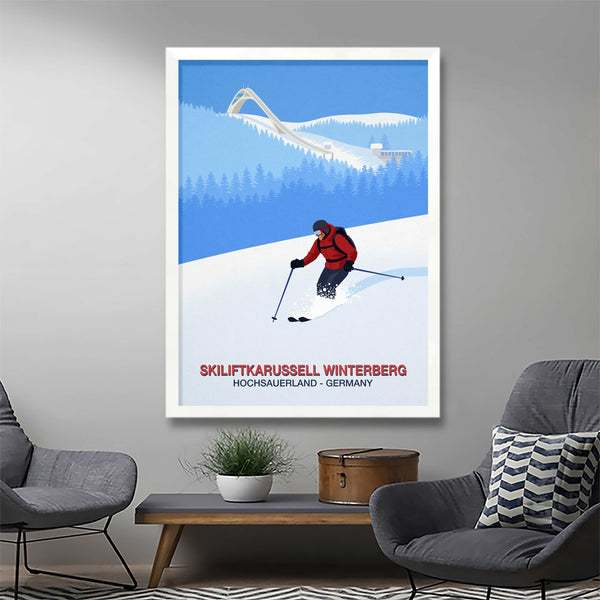 Skiliftkarussell Winterberg Ski Resort Poster