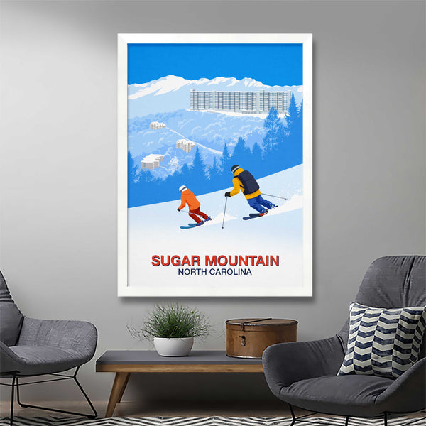 Sugar Mountain ski resort poster