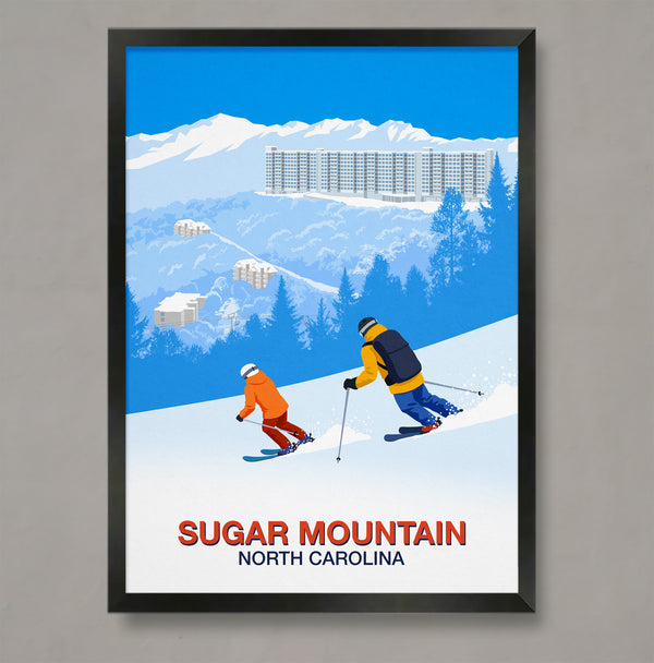 Sugar Mountain ski resort poster