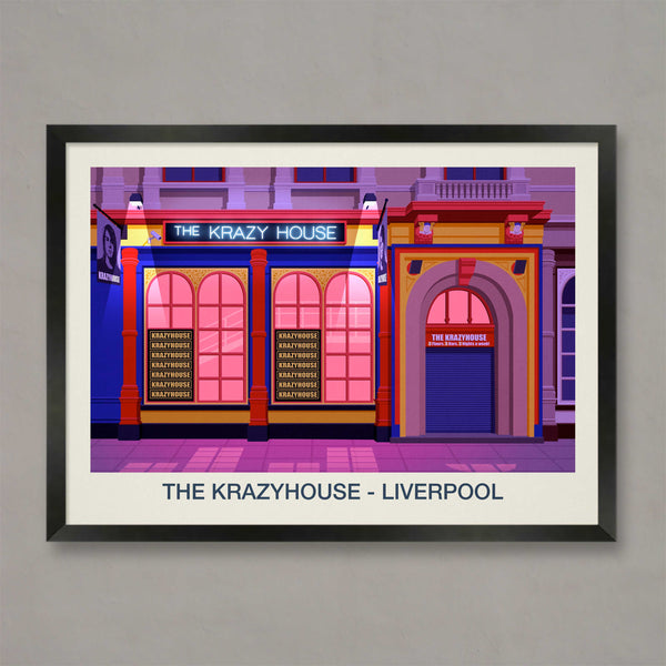 THE KRAZYHOUSE VENUE POSTER