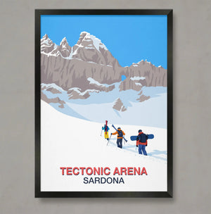 Tectonic Arena Sardona Poster Steve Ash illustration