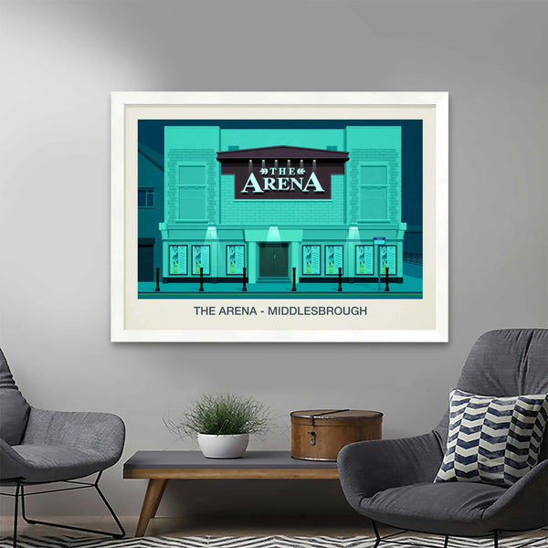 THE ARENA NIGHTCLUB POSTER Steve Ash illustration