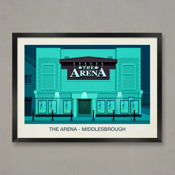 THE ARENA NIGHTCLUB POSTER Steve Ash illustration