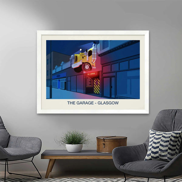 THE GARAGE VENUE POSTER Steve Ash illustration