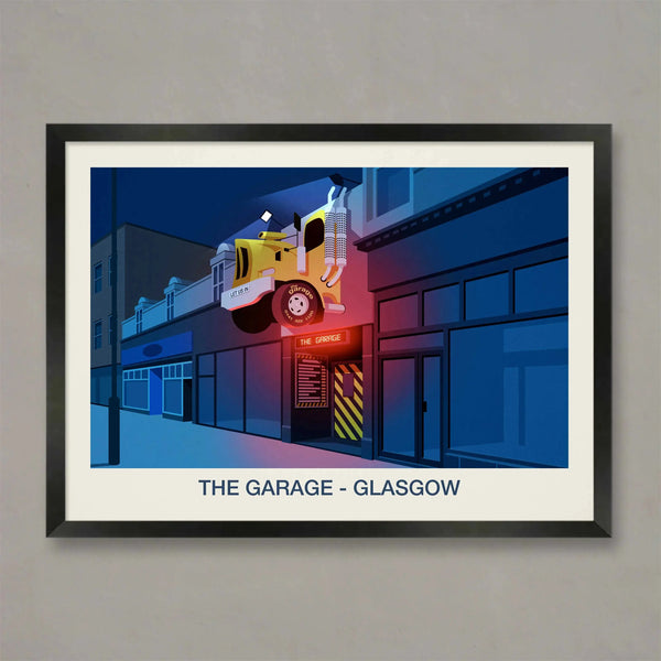 THE GARAGE VENUE POSTER Steve Ash illustration