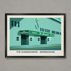THE HUMMINGBIRD VENUE POSTER - Ski Poster & Art Prints - Shop Online | Steve Ash Illustration