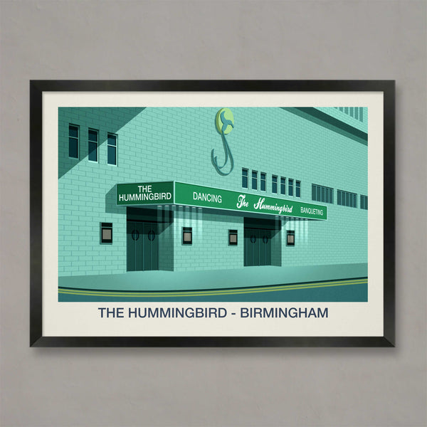 THE HUMMINGBIRD VENUE POSTER - Ski Poster & Art Prints - Shop Online | Steve Ash Illustration