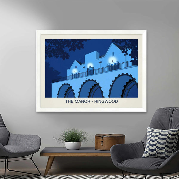 THE MANOR NIGHTCLUB POSTER - Ski Poster & Art Prints - Shop Online | Steve Ash Illustration