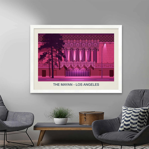 THE MAYAN VENUE POSTER - Ski Poster & Art Prints - Shop Online | Steve Ash Illustration