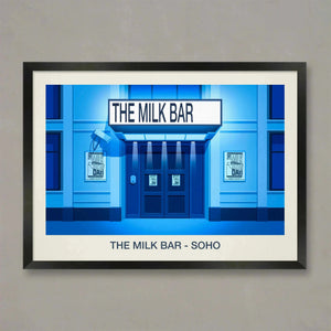 THE MILK BAR VENUE POSTER Steve Ash illustration