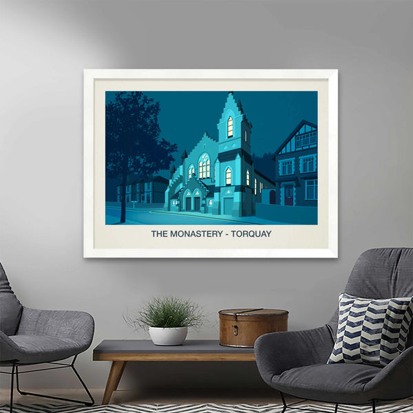 THE MONASTERY NIGHTCLUB POSTER Steve Ash illustration