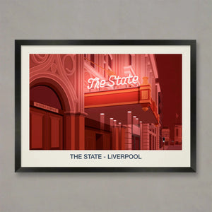 THE STATE NIGHTCLUB POSTER Steve Ash illustration