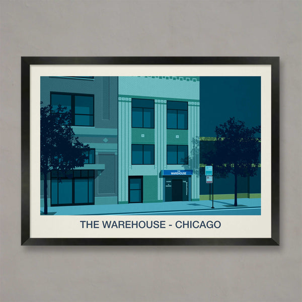 THE WAREHOUSE CHICAGO NIGHTCLUB POSTER