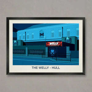 THE WELLY VENUE POSTER - Ski Poster & Art Prints - Shop Online | Steve Ash Illustration