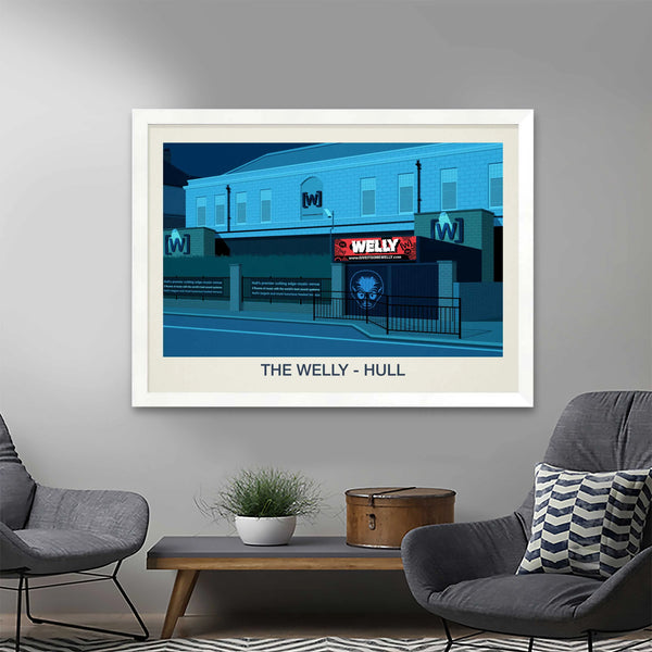 THE WELLY VENUE POSTER - Ski Poster & Art Prints - Shop Online | Steve Ash Illustration