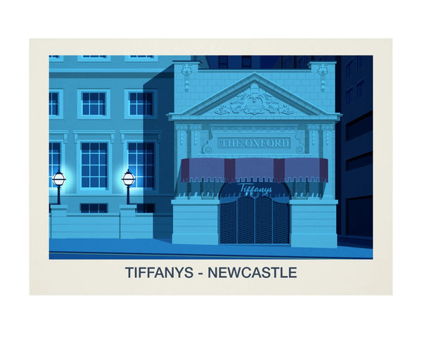 TIFFANYS NIGHTCLUB POSTER Steve Ash illustration