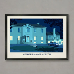 VERBEER MANOR VENUE POSTER Steve Ash illustration