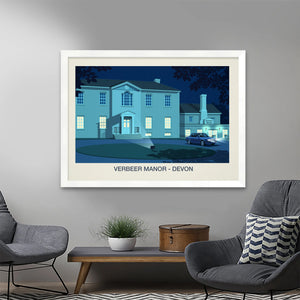 VERBEER MANOR VENUE POSTER Steve Ash illustration